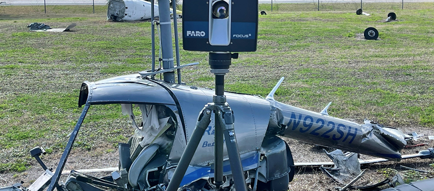 an aircraft accident being investigated