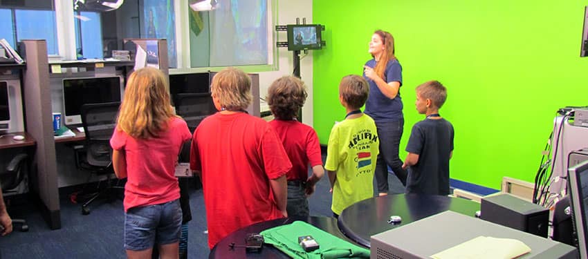 students in a lab