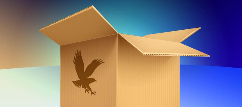 image of an open box
