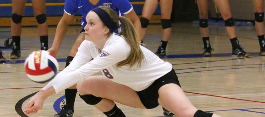 a prescott female volleyball player